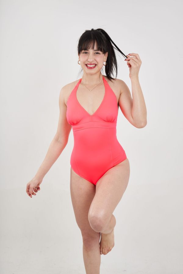 MAILLOT 1 PIÈCE F09 Corail – Style frais et lumineux pour l’été